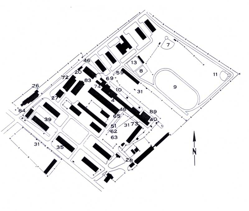 USAREUR Installation Maps Rose Barracks late 1970s